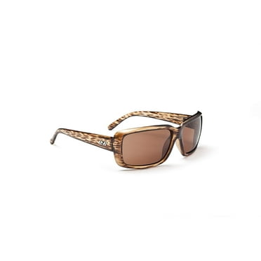 Polarized Brown Lens Unisex Sunglasses Optic Nerve Matte Black Frame Kingston 